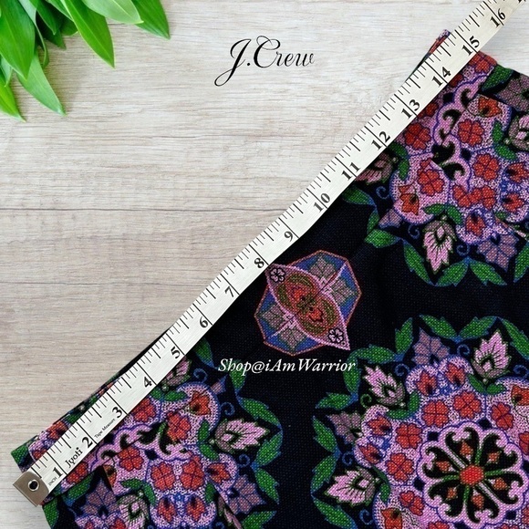 J.Crew {factory} NWT purple floral kaleidoscope mini skirt *shop@iamwarrior - Picture 6 of 12